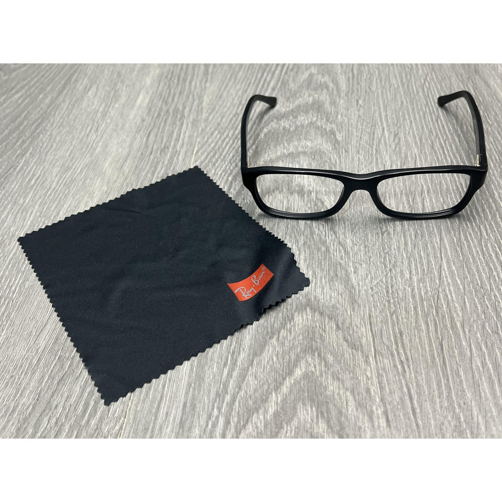 Ray-Ban RB 5268 5119 Rectangular Unisex Eyeglass Frames 52-17 135 Black‎ Cloth